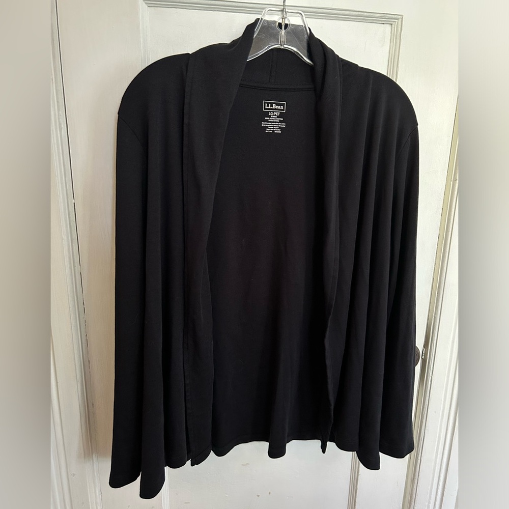 Women’s LL Bean Drape Collar Jersey Jacket